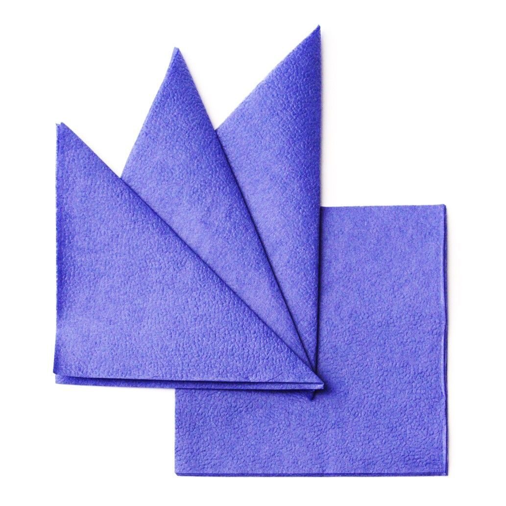Салфетки бумажные синие 240х240мм 400шт